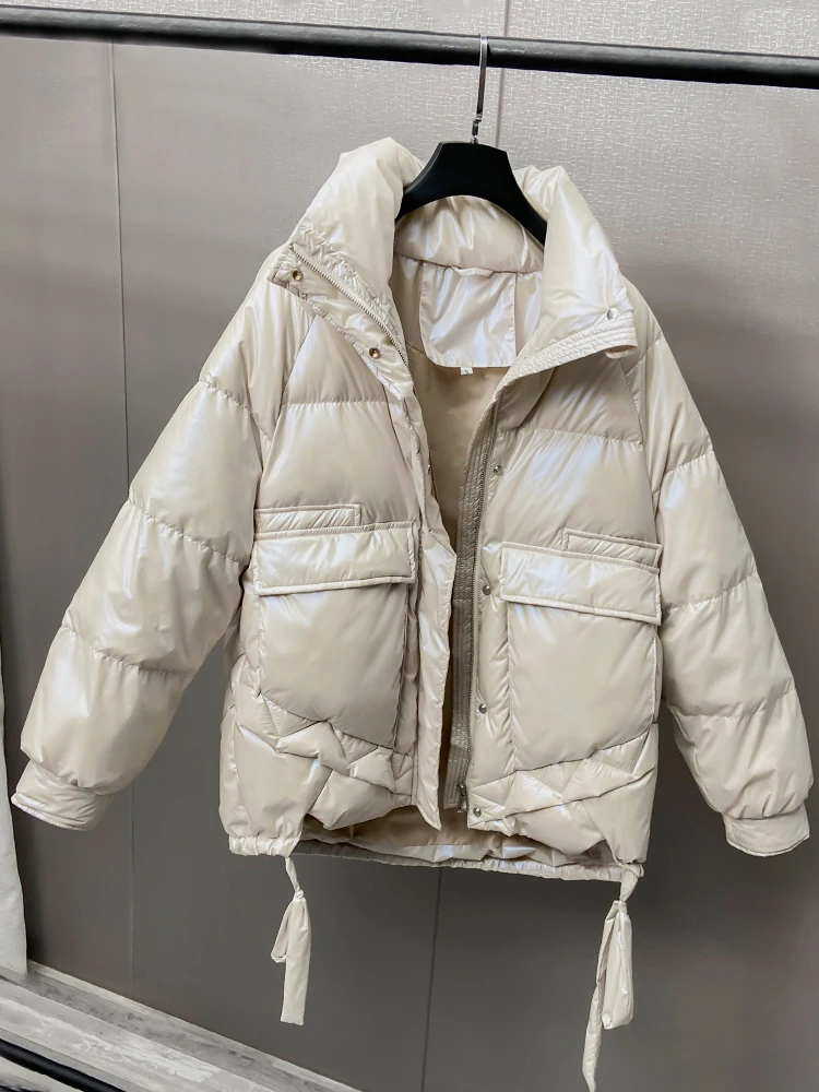 

JCHB 2021 Korean Women's Down Jacket Short Coat Female Autumn Winter Parkas Warm 90% White Duck Down Jackets Mujeres Abrigos Pp