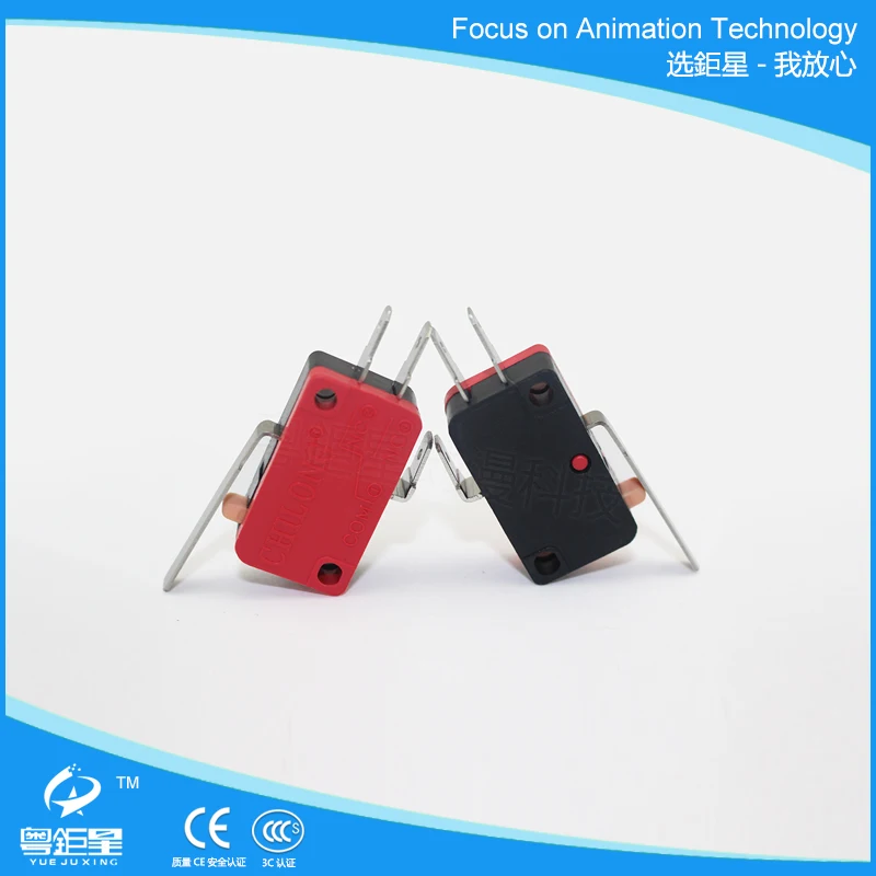 Бесплатная доставка 10 шт. 3-футовый серебристый контактный микро-переключатель