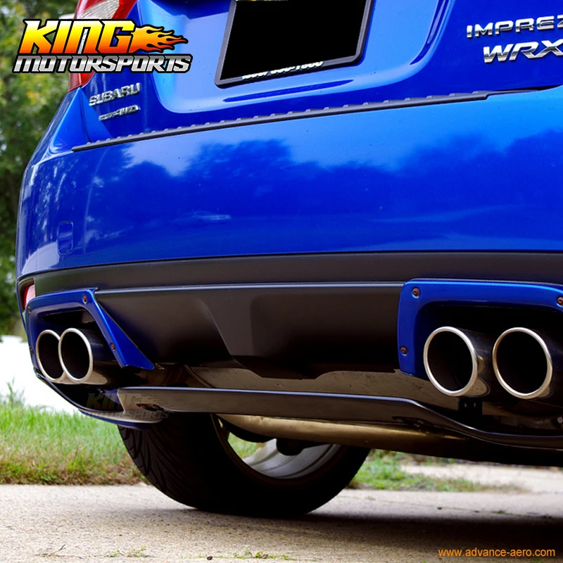 Подходит для 08 14 Subaru Impreza WRX STI 5Dr FRP задний бампер диффузор спойлер|diffuser spoiler|rear bumper