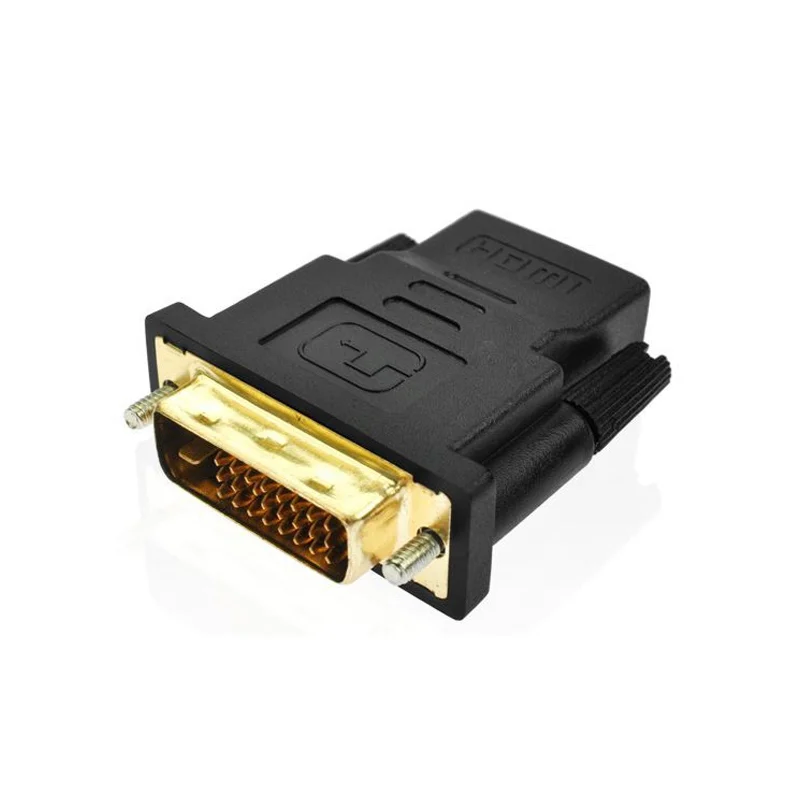 Адаптер DVI к HDMI адаптер для компьютера Dvi Male 24 + 1 Hdmi Female 1080P HD кабель-конвертер |