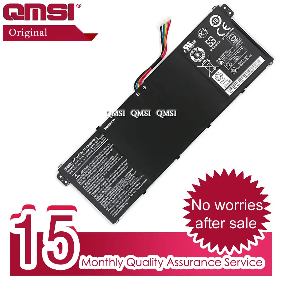 QMSI 11 4 V 36Wh 3220 мА/ч оригинал AC14B13j AC14B18J Аккумулятор для ноутбука Acer Aspire E3 111/112/112 м ES1 531