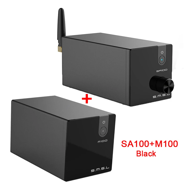 SMSL SA100+ M100 Hifi Профессиональный усилитель мощности TPA3116D2 50 Вт M100 USB DAC DSD512 XMOS bluetooth amp 2(2,0
