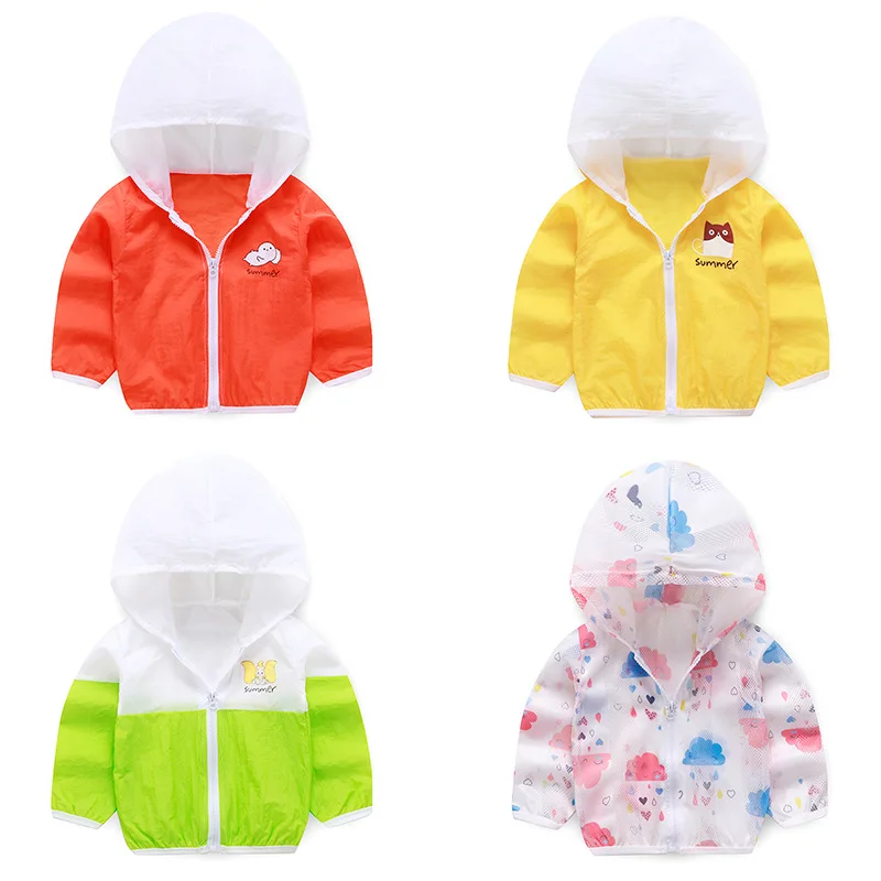 

Summer new children's sun protection clothing outdoor breathable lightweight jacket children's clothing thin jacket