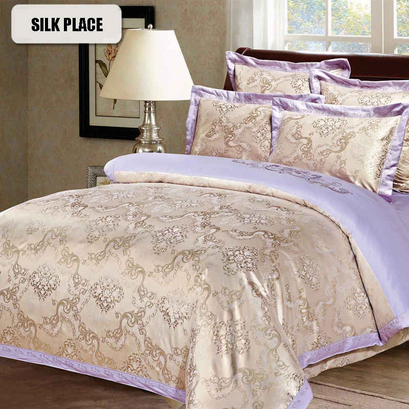 Silk Place Комплект Постельного Белья Из Хлопка Пододеяльник Простыня Сатиновый