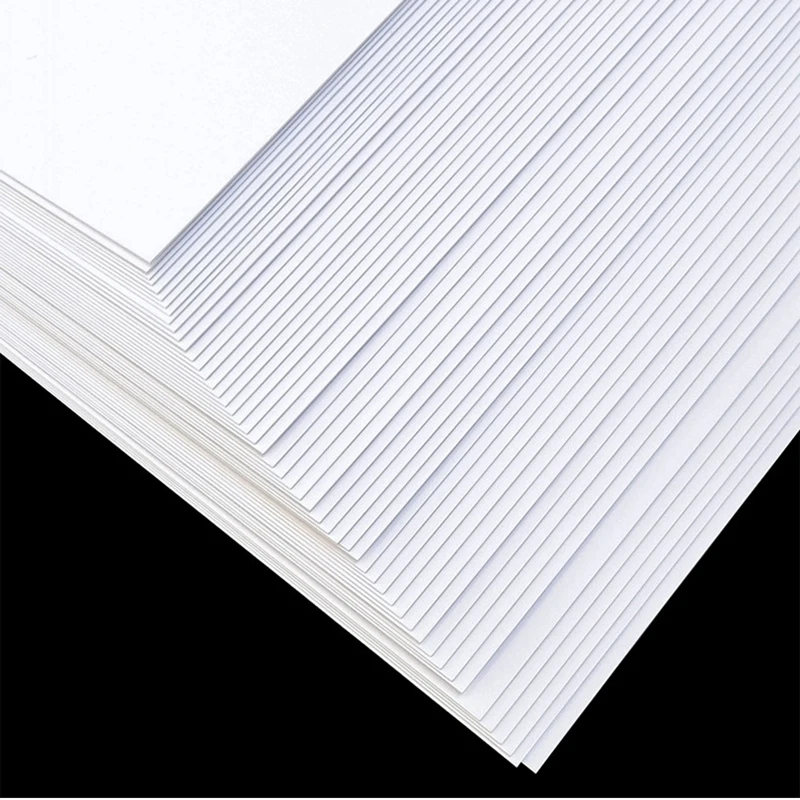100 листов белая Крафтовая бумага формата А4 толстая картонная ручной работы 70-г/м2 - Фото №1