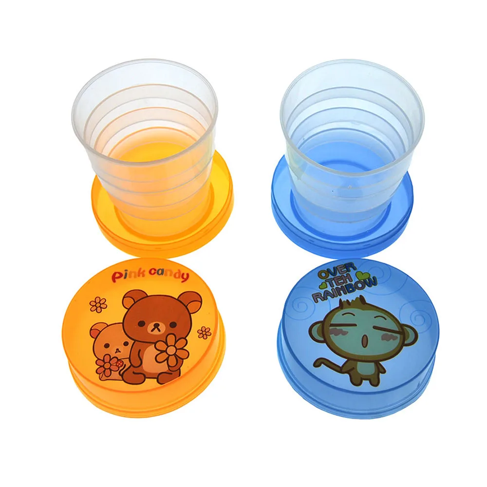 Кружка из АБС пластика портативная детская складная чашка выдвижная уличная