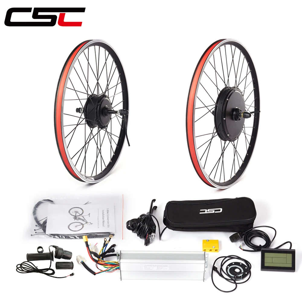 

From EU RU UK Electric Bike Front Rear Hub Motor Wheel 36V 250W 350W 500W 48V 1000W 1500W Ebike Conversion Kit Bicycle 20-29in