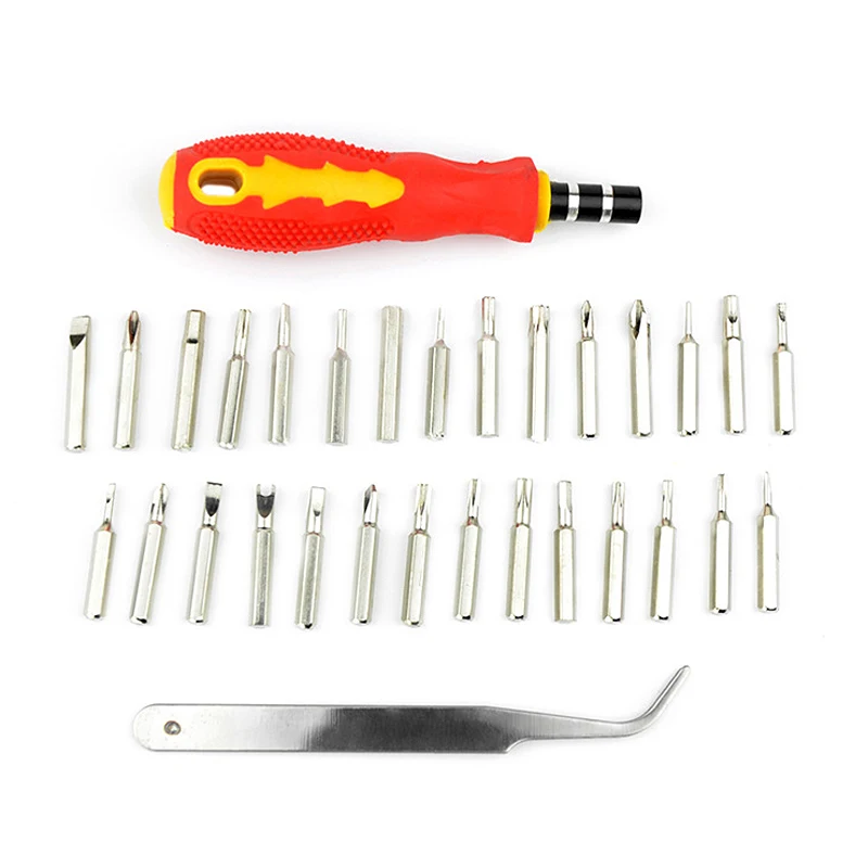 32 In 1 Screwdriver Set Precision Screwdriver Bits Notebook Computer Mobile Phone Repair Tool Manual Screwdriver Disassembly Set