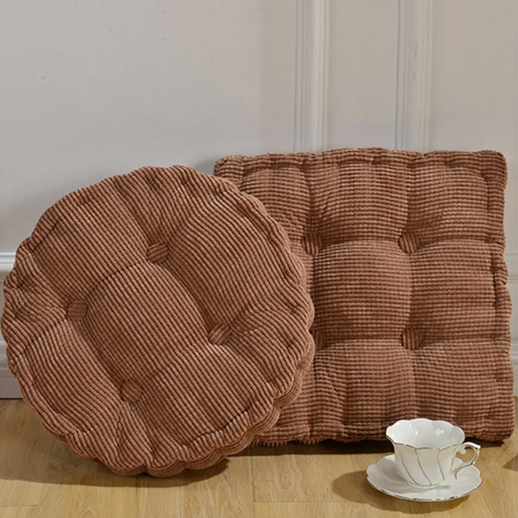 Новая кукурузная одноцветная подушка для обеденного стула квадратная