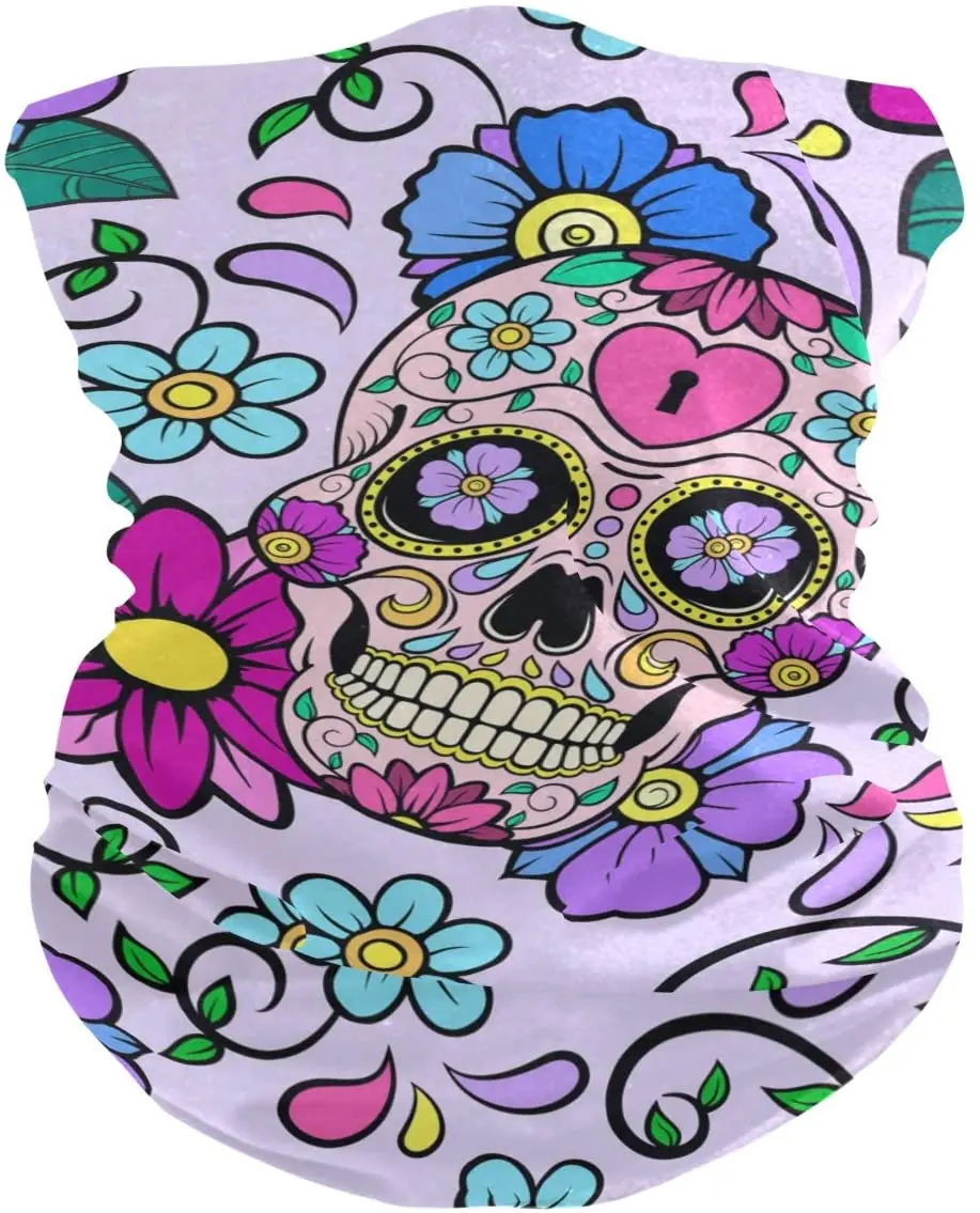 Страшный череп маска для лица повязка на голову летняя шею бандана с защитой от