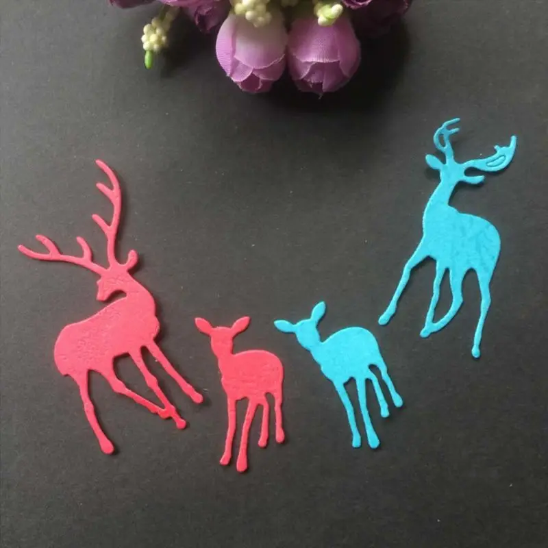 

Christmas Deer Metal Cutting Dies Stencil For Scrapbooking Card Embossing Craft M89A