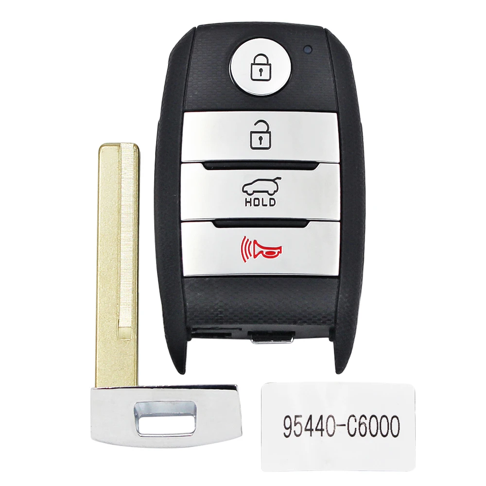 4 Button Keyless-Go Remote Key (SUV) FSK 433.92MHz NCF2971X / HITAG 3 47 Chip P/N: 95440-C6000 HY16 for Kia Sorento 2016 2017 | Автомобили