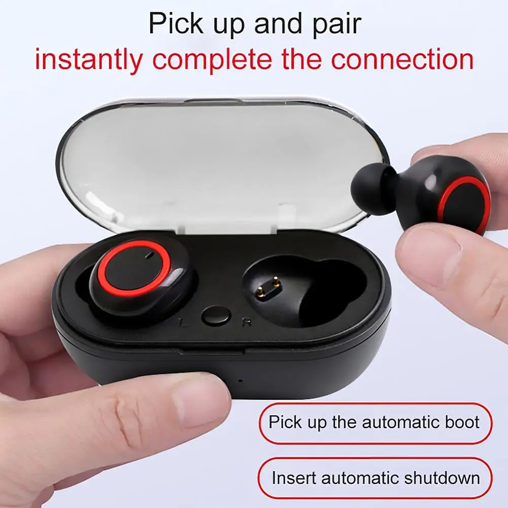 True Wireless Earbuds BT Earphones Simple and Generous Mini TWS Waterproof with Mic SQ-W1 150x60x35mm | Электроника
