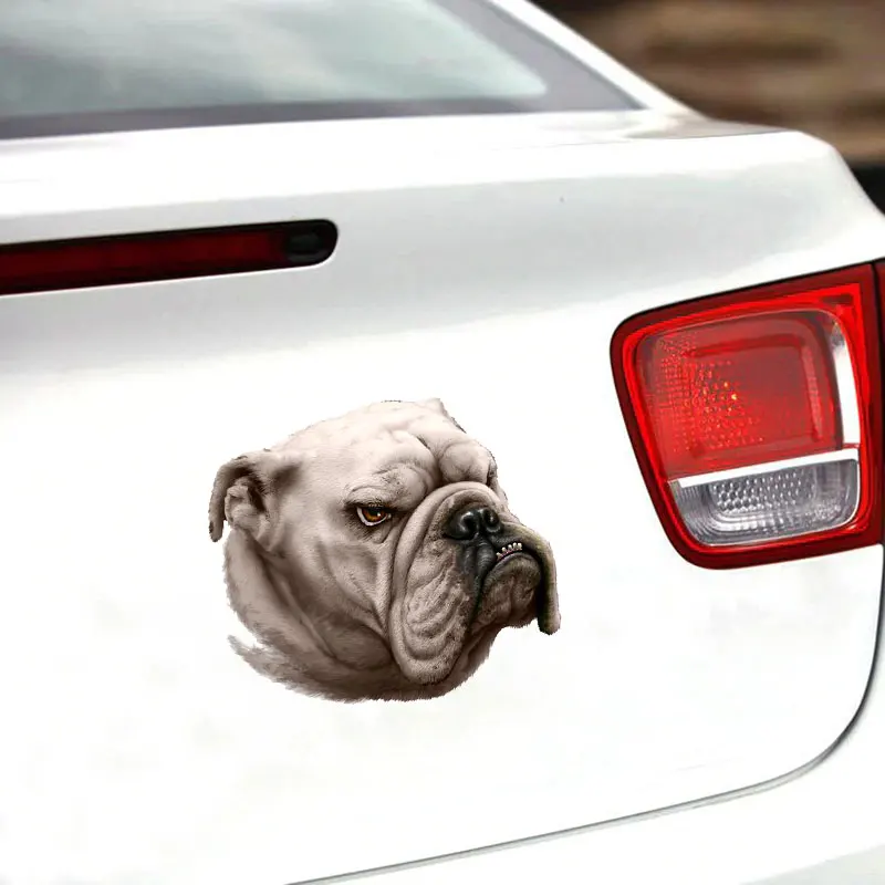 PVC-0138# Печатный самоклеющийся наклейки на авто Бульдог водонепроницаемые машину