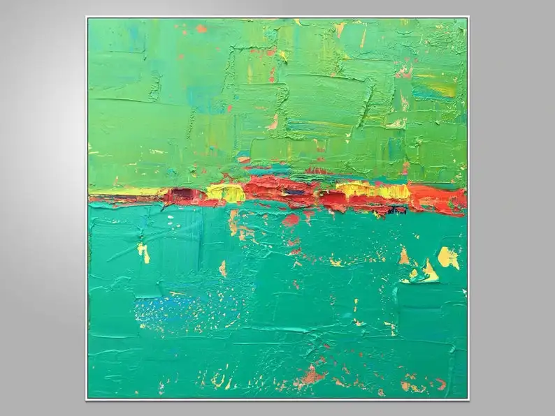 

Масляная живопись, абстрактная живопись на холсте в спальне, оригинальное абстрактное искусство, большое искусство, современное искусство,...