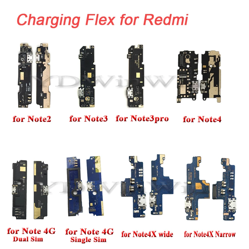 Зарядное устройство с USB-портом 50 шт. док-разъем гибкий кабель для Xiaomi Redmi Note 2 3 Pro 4
