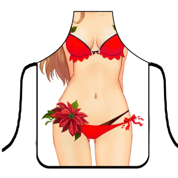 Рождественские фартуки забавный водонепроницаемый кухонный креативный фартук