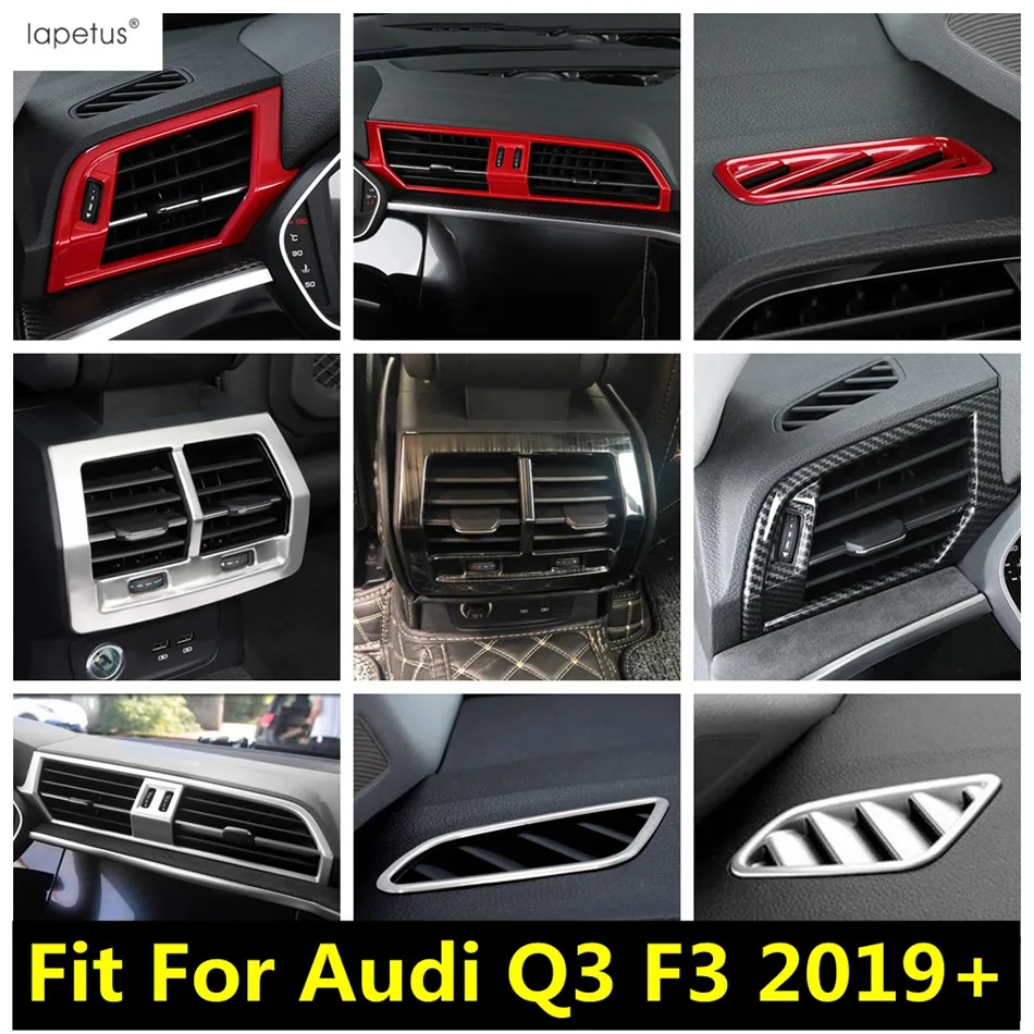 

Dashboard Air AC Conditioning Outlet Vent Frame Decoration Cover Trim For Audi Q3 F3 2019 - 2023 Car Accessories Interior Kit