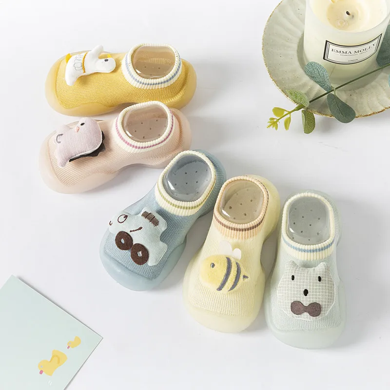 

Baby Toddler Hot Stamping Animals Shoes Non-Slip Anti-Off Foot Long Floor Knitted Socks First Walker 5Kinds 5Size 810 KeDing