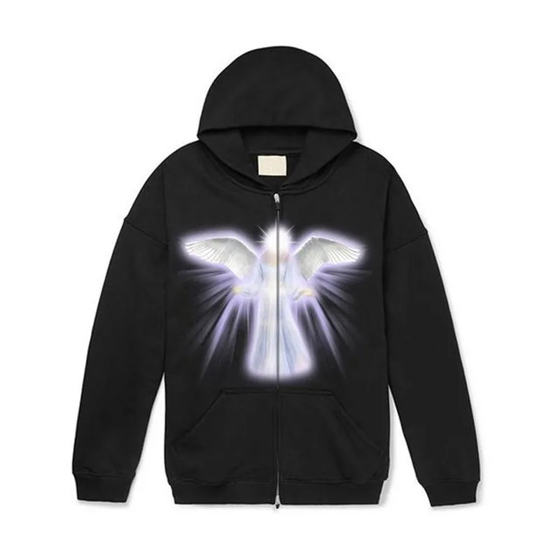 Толстовка с капюшоном на молнии свитшоты в стиле гранж уличный Кардиган большого