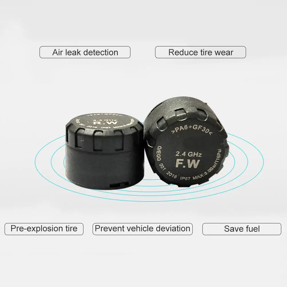 2 шт. Автомобильный датчик давления в шинах TPMS для мотоцикла система контроля давления в шинах ЖК-дисплей Водонепроницаемый для мотоциклов