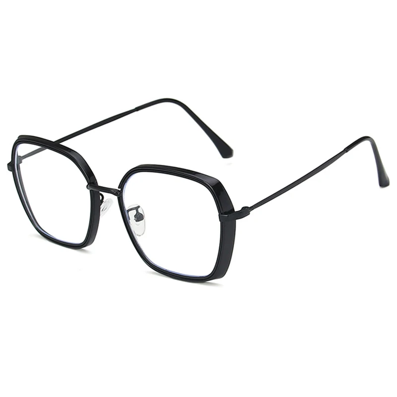 FS Trendy Blue Light Blocking Glasses For Men Women Irregular Metal Frame Clear Anti Gold Computer Eyeglasses | Аксессуары для