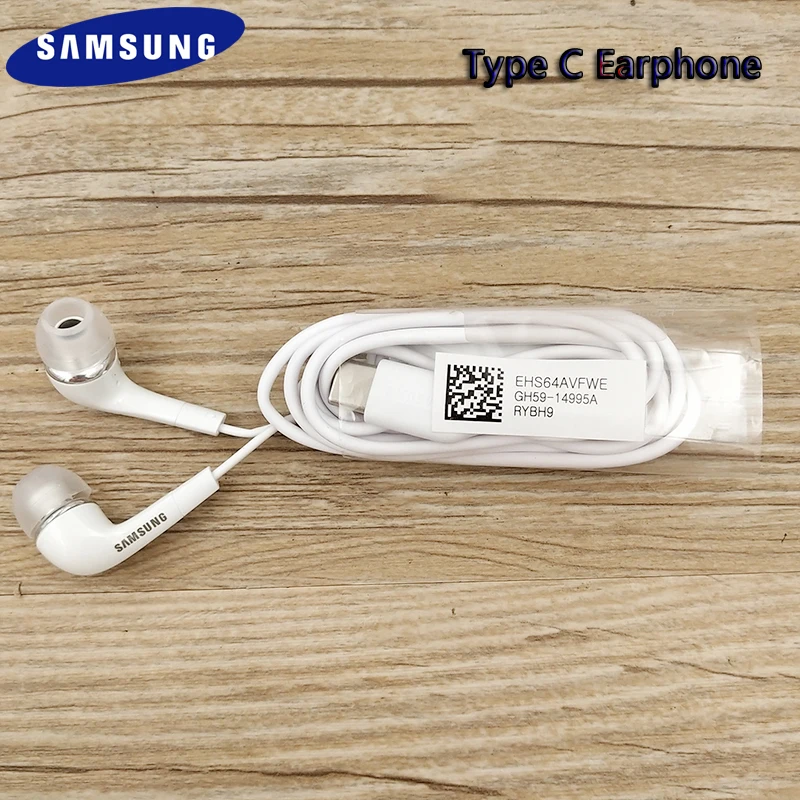 

Samsung Note 10 20 Type C Earphones In-ear Wired Mic Volume Control USB-C Headset For Galaxy S20 Plus S20 Note 20 Ultra A8S A80