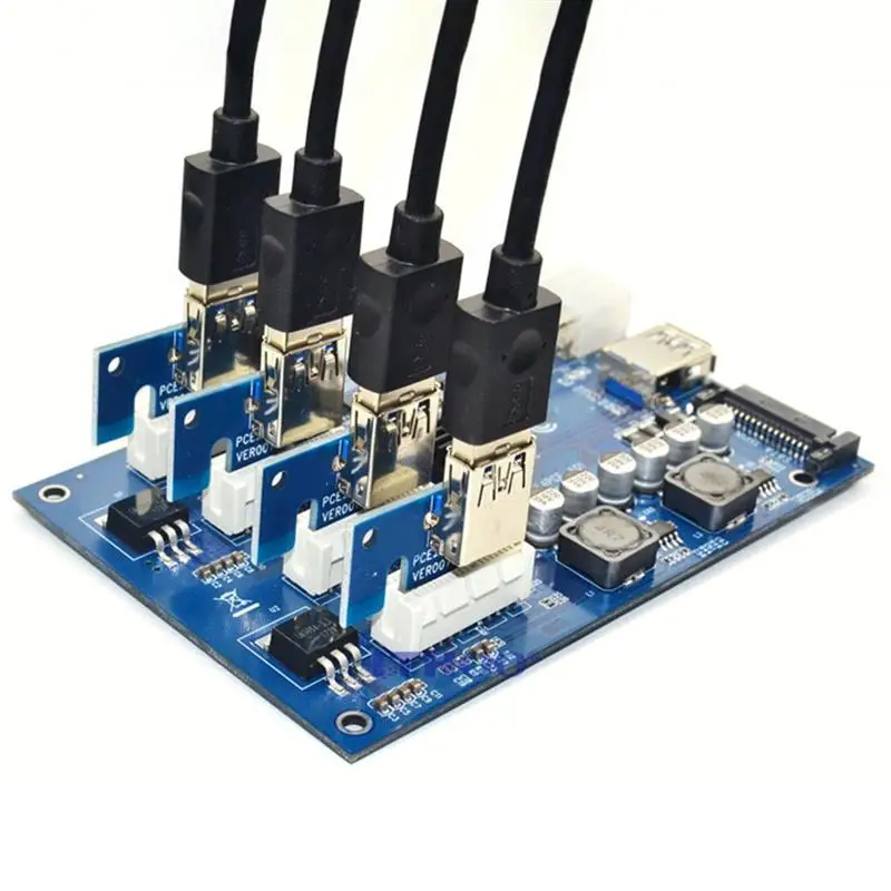 1 комплект PCI E X1 для 4PCI X16 расширения Комплект детей от до 4 Порты и разъёмы Express