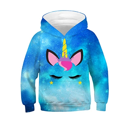 3D WOLF Boys Sweatshirt Hoodies Teens Spring Autumn Hooded Coat For Boys Kids Clothes Children Long Sleeve Pullover Tops - Цвет: TZ117-Blue