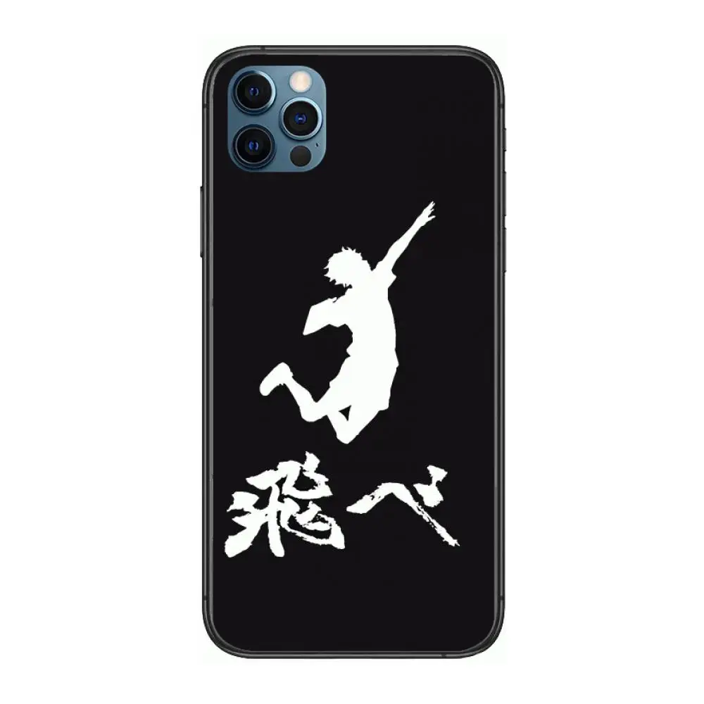 

Anime haikyuu Fashion Style Phone Case cover For iphone 12 pro max 11 8 7 6 s XR PLUS X XS SE 2020 mini black cell shell