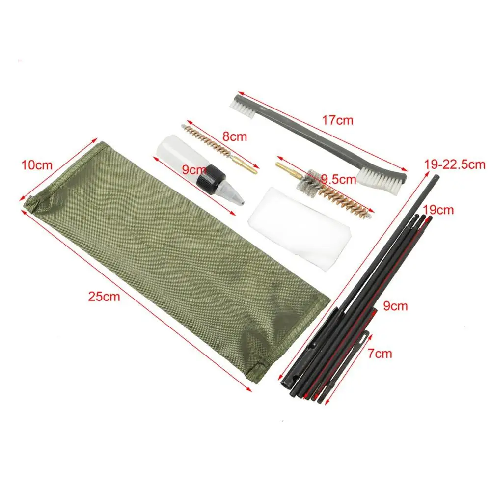 

13 PCS .223 5.56 Rifle CLEANING KIT with 3 Bronze CHAMBER BRUSHES w/ Case