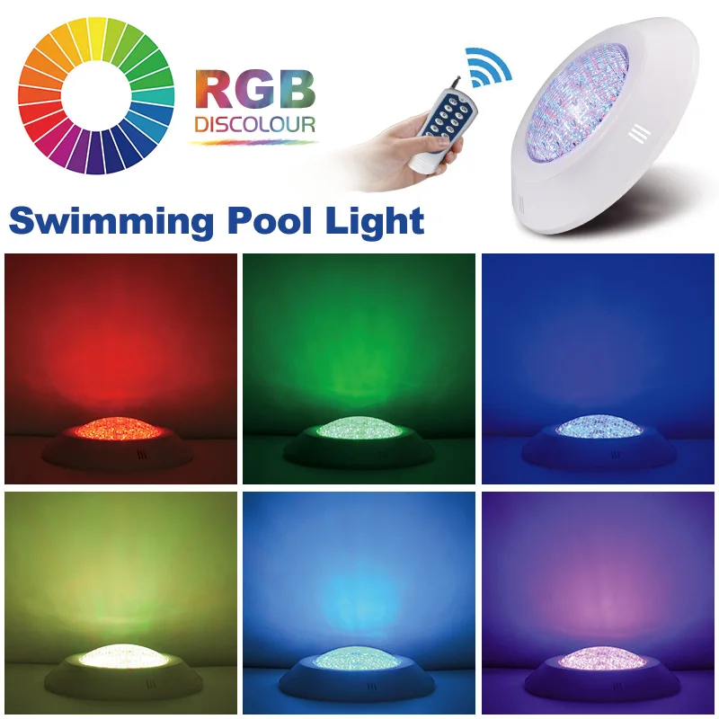 

5 шт./лот 24W36W светодиодный светильник для бассейна IP68 водонепроницаемый 12V RGB меняющий цвет подводная лампа освещение piscina nicho свет бассейна