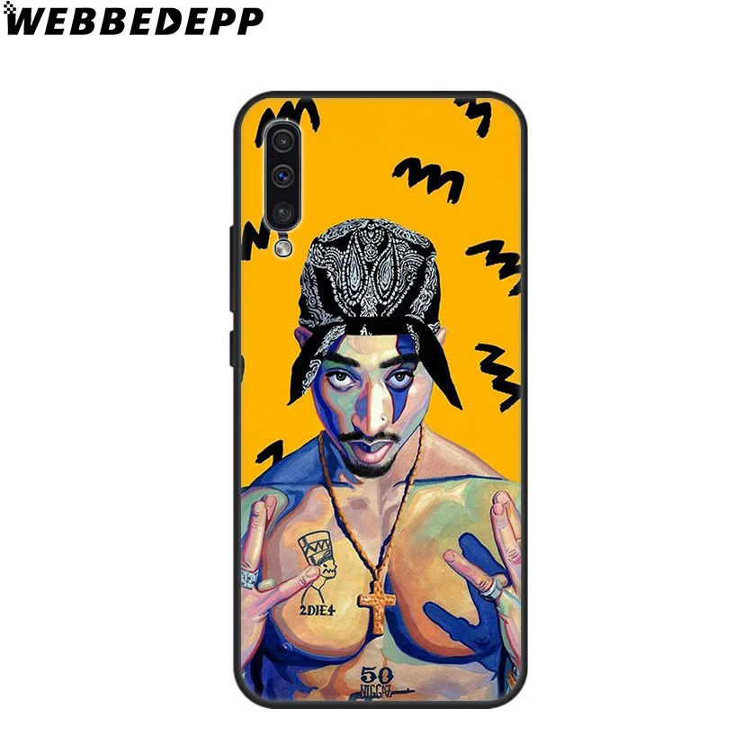 Тупак 2 Pac реперские кепки мягкий чехол для samsung Galaxy A10 A30 A40 A50 A60 A70 M10 M20 M30 M40 Note 8 9 10