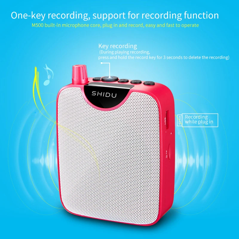 Профессиональный перезаряжаемый МегаФон компактный портативный беспроводной