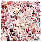 100 шт., виниловые Стикеры аниме DARLING in the FRANXX для ноутбука, Канцтовары, скейтборд, PS4, гитарная надпись, шлем, Классическая Игрушка