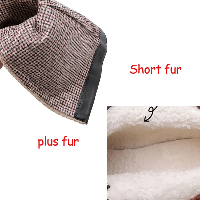 Женские зимние теплые сапоги sgesвье для снежной погоды эластичные до колена из