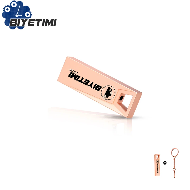 Металлический флеш накопитель lightning Biyetimi USB память флешка 4 ГБ 8 16 32 64 для ПК|flash drive