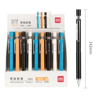 deli mechanical pencil 0 5mm automatic pen mechanical pencil is not easy to break the core color fresh male and female students