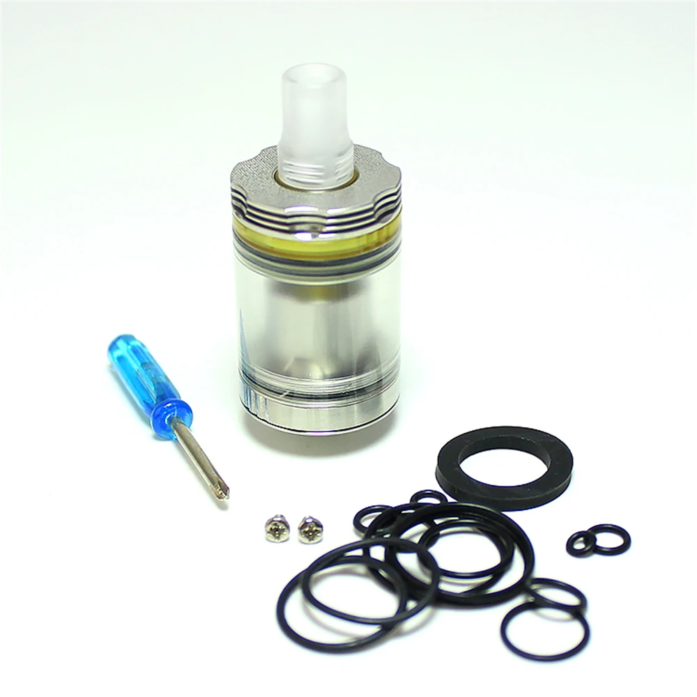 

2021 SXK new 415 Ultimastyle mtl RTA rebuildable tank with 22mm diameter 316ss transparent drip tip E-cigarette vaporizer