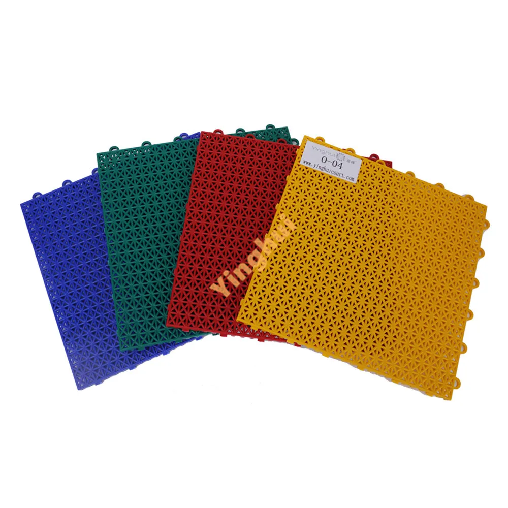 Полипропиленовый спортивный пол для семейного двора баскетбольной площадки