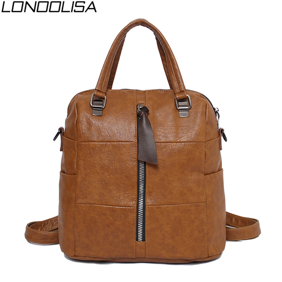 Новый многофункциональный женский рюкзак из искусственной кожи рюкзаки для