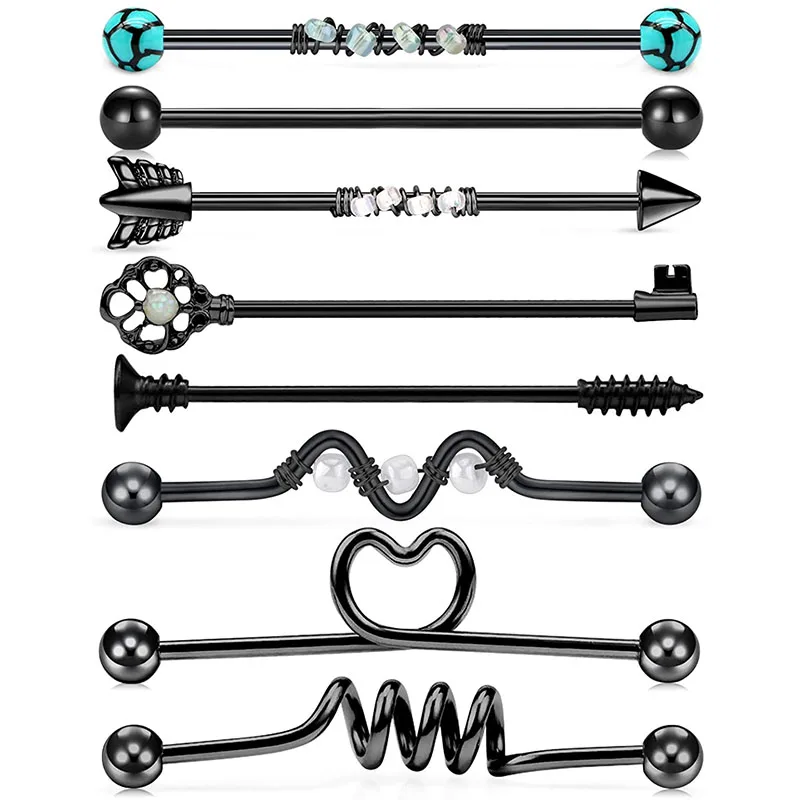 Серьги штанги из нержавеющей стали для пирсинга ювелирные изделия прокола