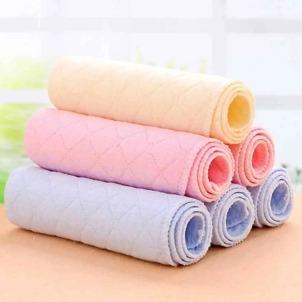 5 шт Многоразовые детские подгузники шт/3 слоя ткани пеленки вставки Бамбук Эко