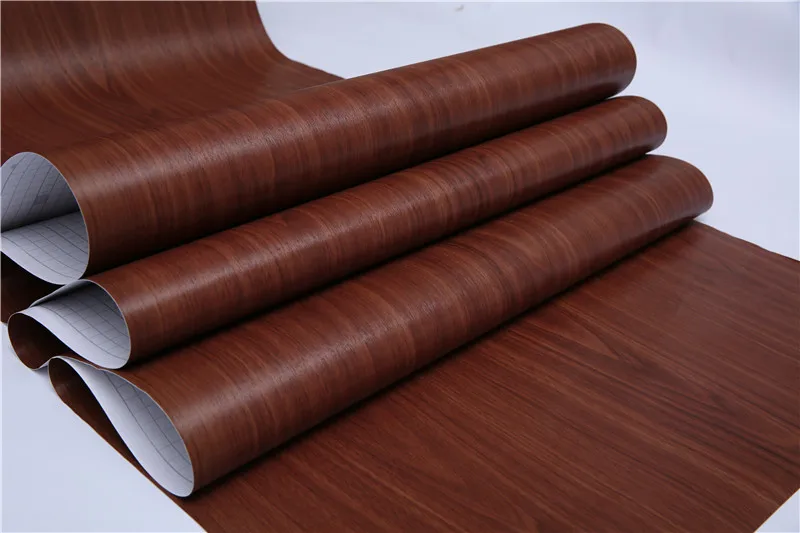 5M Waterproof Pvc Vinly Wood Texture Self-Adhesive Wall Decoration Sticker Papers for Furniture Room Decor Aesthetic