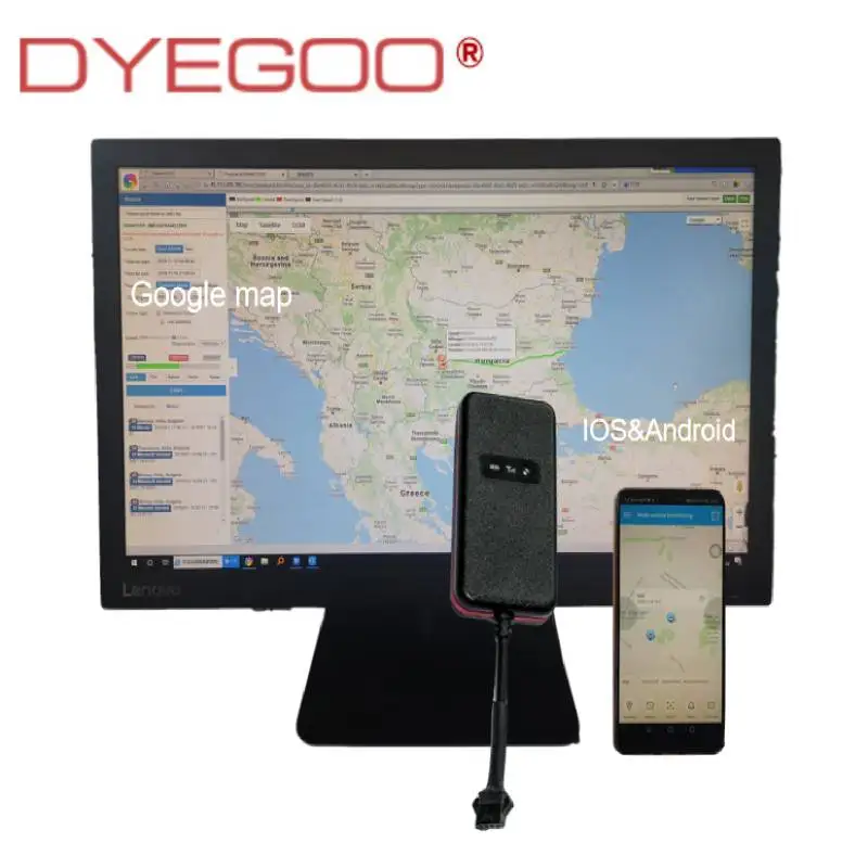 DYEGOO gps быстрое положение 4 группы gps трекер автомобиля GT003 Водонепроницаемый Google ссылка платформа