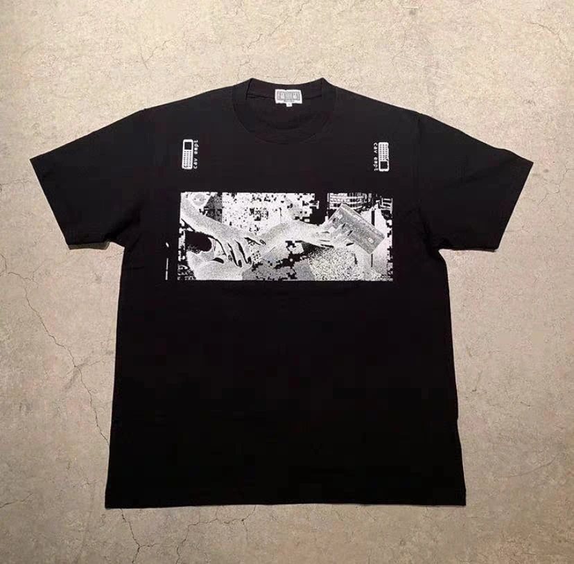 Футболка с рисунком персонажа из мультфильма цифровой компьютерный принт