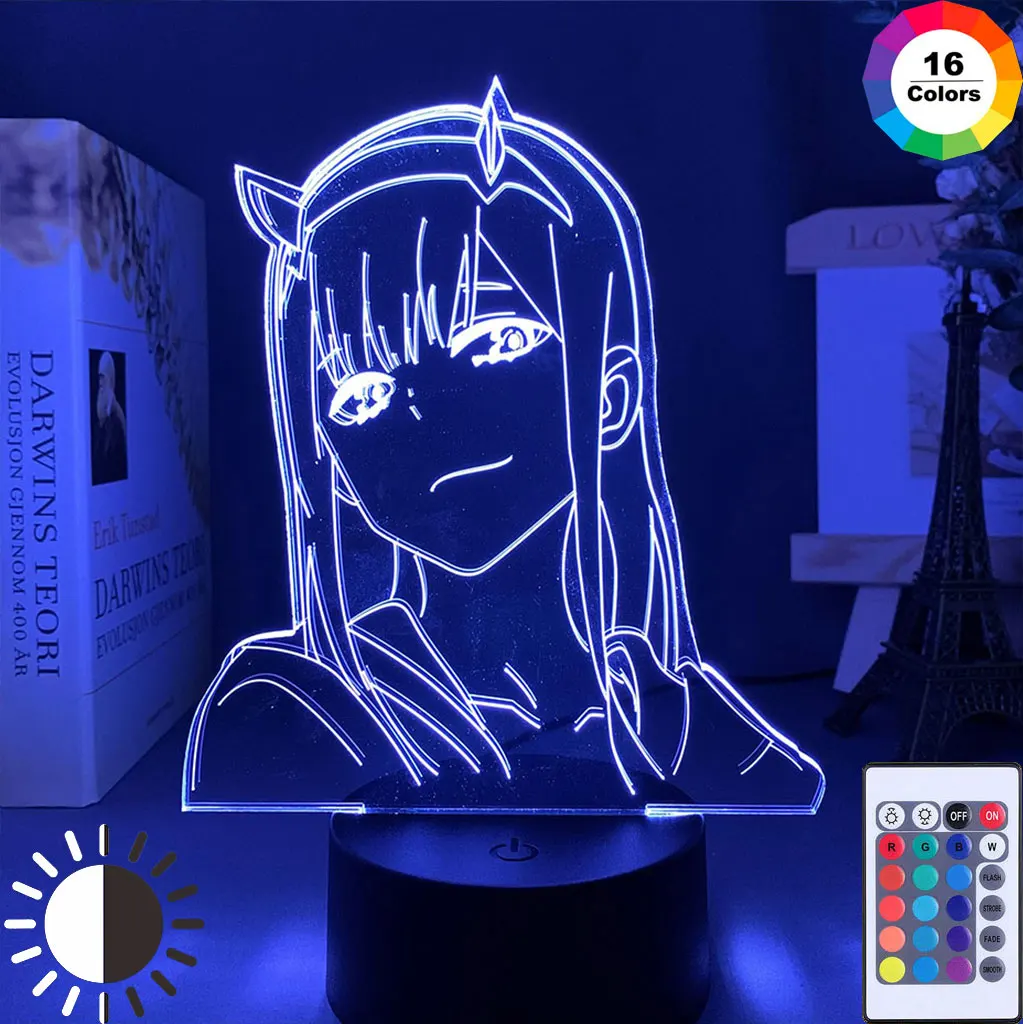 

Anime 3d Lamp Nightlight Kids Child Girls Bedroom Decor Light Manga Gift Night Light Lamp