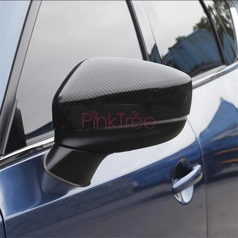 Carbon Fiber Color Rear View Side Door Mirror Cover Cap Trim For Mazda Cx-5 Cx5 2017 2018 Decoration Styling | Автомобили и