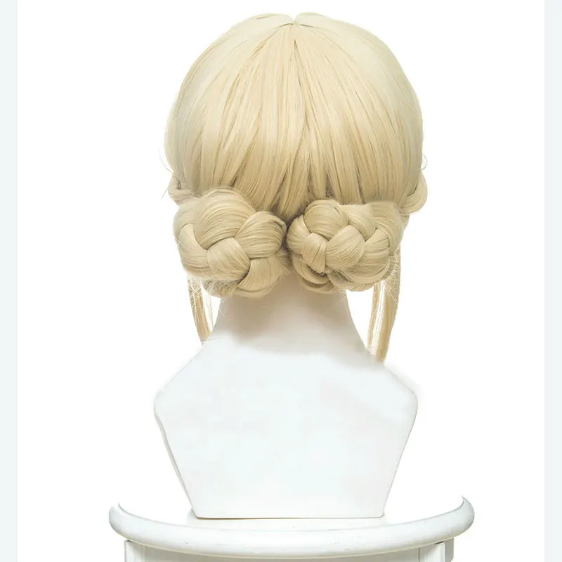 

Violet Evergarden Cosplay Wig Heat Resistant Synthetic Light Blonde Hair Cosplay Wigs For Women Anime Violet Evergarden