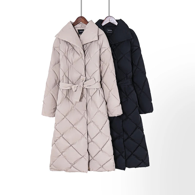 

winter long coat women parkas thicker warm plaid bubble coat Korean Puffer jacket fashion outwear